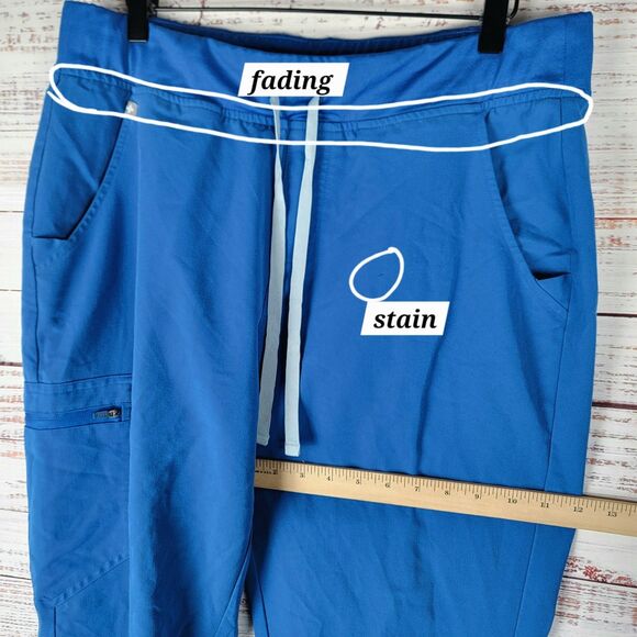 Figs Zamora Womens Size Large Joggers Technical Scrub Pants Blue W18SW2005 - Picture 3 of 10